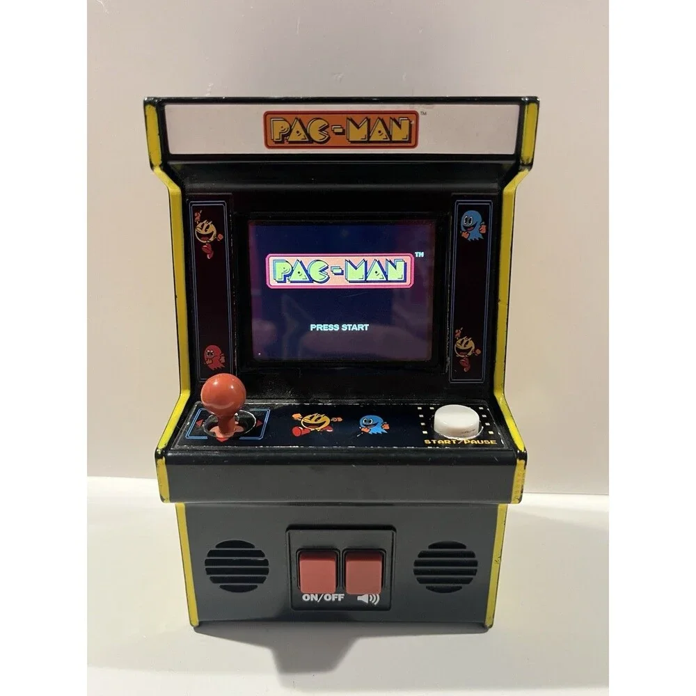 Basic Fun Pac-Man Mini Arcade Retro Video Game Bandai Namco - Tested - PACMAN